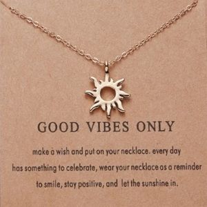 Good Vibes Only Sunshine Necklace